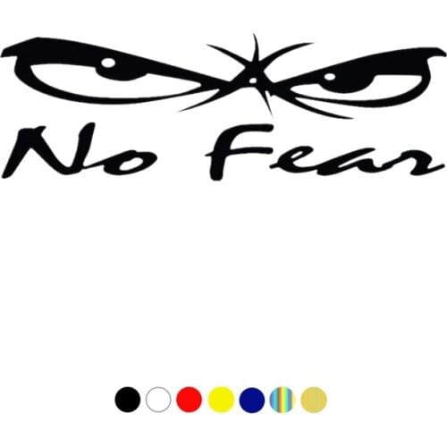CS-10112# no fear funny vinyl car sticker waterproof car decal stickers on car truck bumper rear window laptop