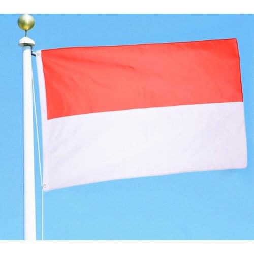 90x150cm Indonesia Flag No. 4 Polyester Flag For Political Parties Festivals Historical Events Military And Other Occasions3x5ft