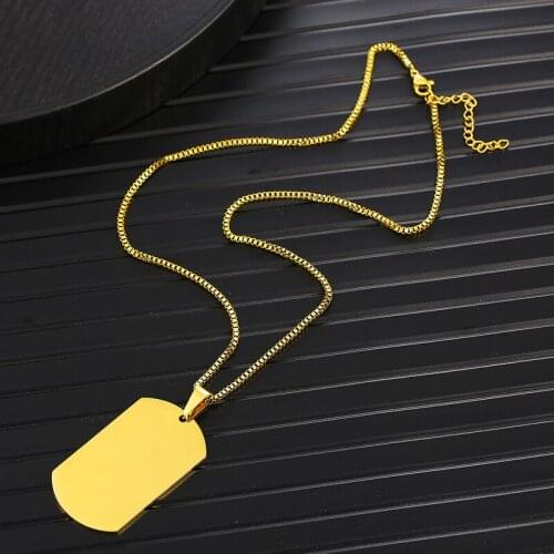 Personalized Photo Necklace For Women Men Customized Name Photo Tag Necklaces 2020 Stainless Steel Chains Choker Charm Jewelry