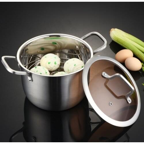 Free shipping stock pot casserole luxury 3-ply Stainless steel soup pot thickening sauceboxes soup pot porridge pot general