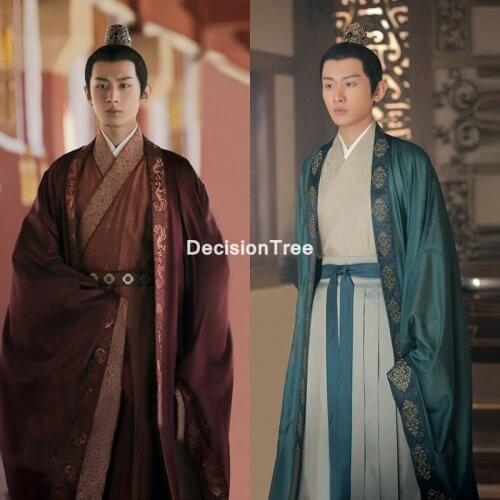 2021 tv play hanfu the promise of chang'an ancient chinese costume men stage performance outfit hanfu national ancient cosplay