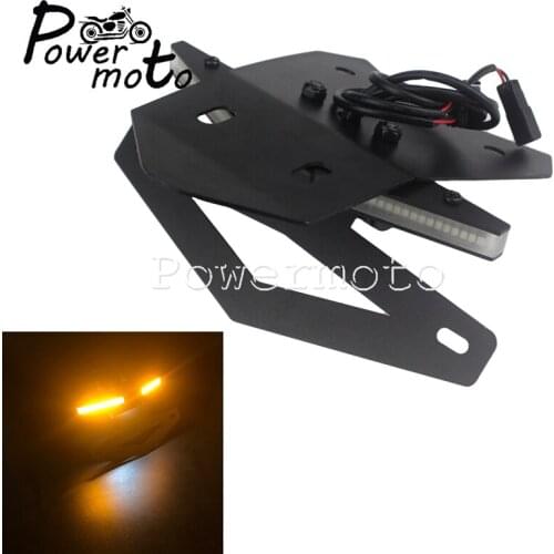 Motorcycle LED Tail Tidy Fender Eliminator Kit License Plate Bracket for Ducati Monster 797 plus + SuperSport 939 939S 2017-2019