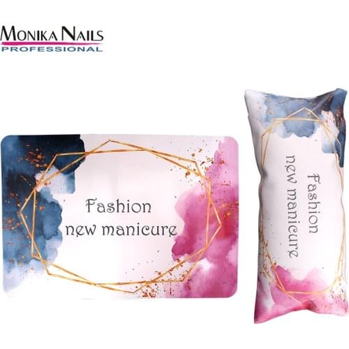 Washable Manicure Waterproof Pad Cushion Table Mat Portable Nail Art Tool Soft Leather Sponge Arm Rest Foldable Scrub HandPillow