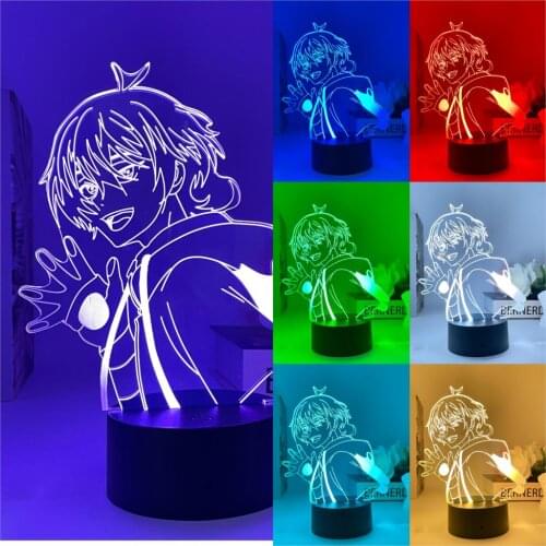 SK∞ Night Light 3D Newest Anime Lamp Led desk lamp Childrens Nightlight Kids Gift Bedside Lamp SK8 the Infinity Bedroom Decor