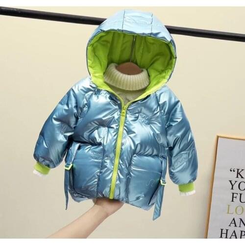 New Fashion children jacket Outerwear Boy and Girl autumn Warm Down Hooded Coat teenage parka kids winter jacket 2-8 Years