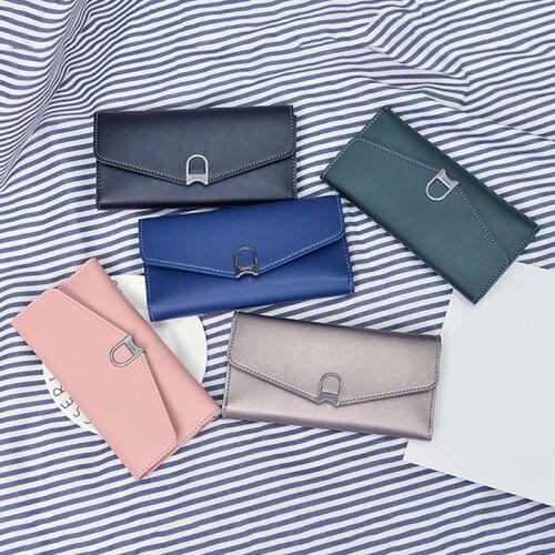 New Fashion Women Wallets Long Style Multi-functional wallet Purse Fresh PU leather Female Clutch Card Holder