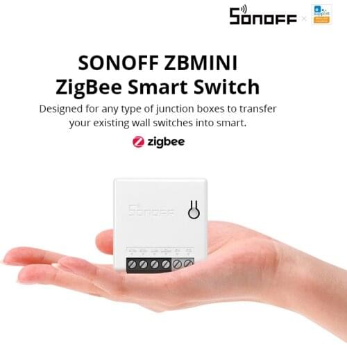 New SONOFF ZBMINI Zigbee 3.0 Two Way Smart Switch Timer Switch Smart Home Works with SmartThings Alexa Google Home e-WeLink