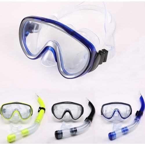 NEW Professional Scuba Diving Mask Snorkels Anti-Fog Shockproof Goggles Glasses Diving Swimming Easy Breath Tube Set
