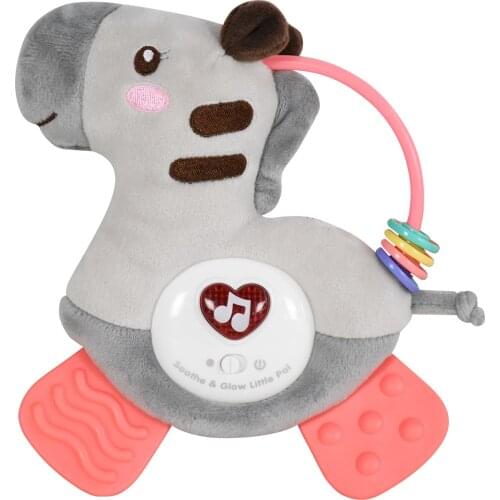 Plush Baby Toys-Newborn Baby Musical Toys For Baby 0 To 18 Months - Stuffed Animal Light Up Baby Toys for Infants Plush