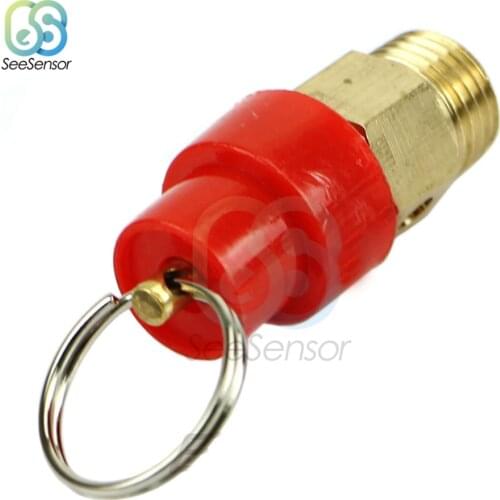 1/4'' BSP Thread 1/3/4/5/6/7/8/10KG Air Compressor Safety Relief Valve Pressure Release Regulator For Pressure Piping
