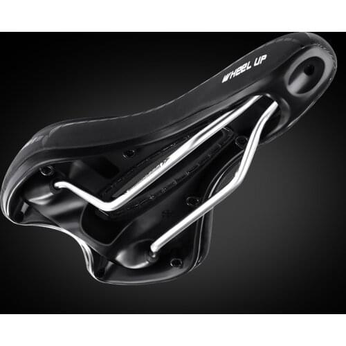 Widen Bicycle saddle Breathable Triathlon Cycling Hollow Saddle Seat MTB Road Racing Bike Saddles Sponge Soft Cushion Black 257g
