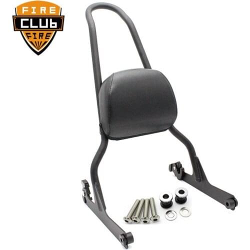 Detachable Passenger Backrest Sissy Bar Pad For 2007-2017 For Harley FLSTF Softail CVO Custom FXSTC Backrest Pad Cushion