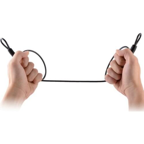 HQ C1 2.5MM Diameter Colorful PVC Coated Stainless Steel 304 Wire Rope Cable Sling with Eyelets Loops for Security Safety Lock