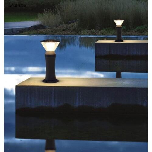Outdoor waterproof column headlight garden garden landscape grass park modern minimalist LED lawn lamp CD50 W07
