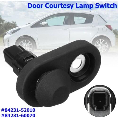 Universal Car Interior Door Courtesy Light Lamp Switch Button Part Black 84231-60070 84231-52010 For Lexus Scion Toyota
