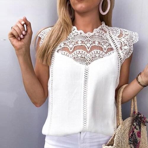 Camisole womens summer slim bottoming shirt Xiaofei sleeve hollow lace beauty vest sleeveless top