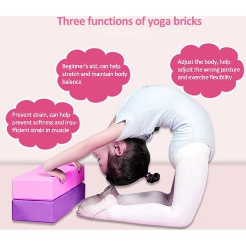 EVA Yoga Block Set Pilates Brick Fitness Belt Set Training Exercise Fitness Set Tool Yoga Bolster Pillow Cushion Stretching Body