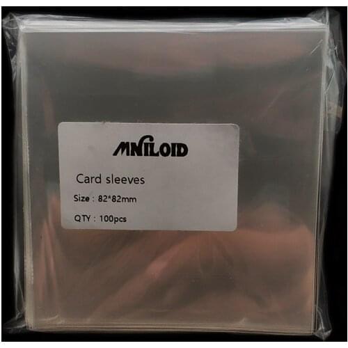 100pcs 82*82mm Card Sleeve Cards Protector Magic Killers for Football Star Three Kingdom Card board game card sleeves