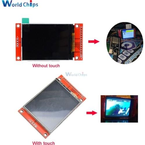 2.4 inch LCD Display 240x320 SPI TFT ILI9341 White LED for Arduino oled LCD Serial Port Module 5V/3.3V PCB Adapter Micro SD Card