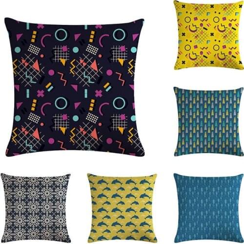 45*45cm geometric Snowflake Dolphin cushion cover decorative throw pillows case for sofa home decor pillowcase almofadas ZY440