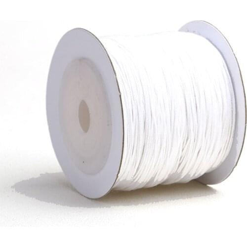 5/10m/Lot All Sizes White Waxed Cotton Cord Waxed Thread Cord String Strap Necklace Rope DIY Jewelry Making