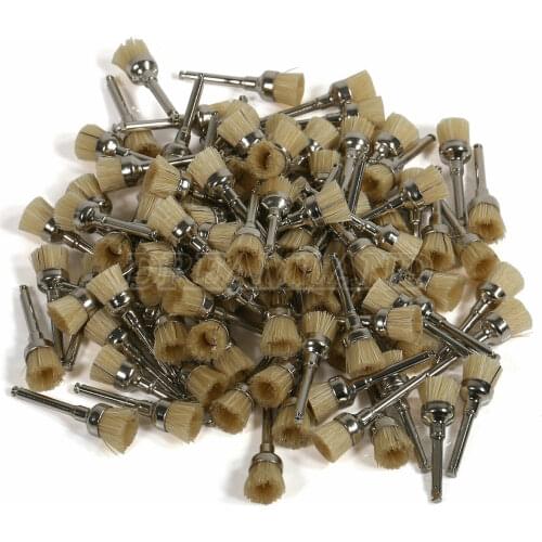 Free shipping NEW 100 Piece Dental Prophy Brush Bowl Shape Polishing Brush #2