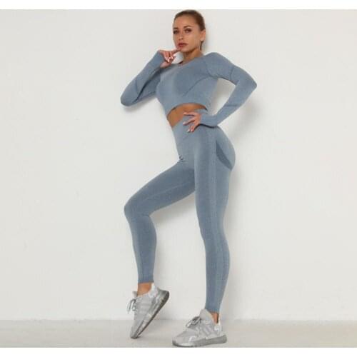 Four Pieces Seamless Pleated Yoga Suit Outdoor Sports Fitness Pants High Waist Hip Tight Set