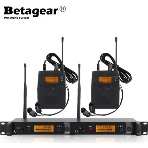Betagear SR2050IEM twin monitor in ear monitor system BT2050 wireless sound transmitter and receiver stage monitor audio stage