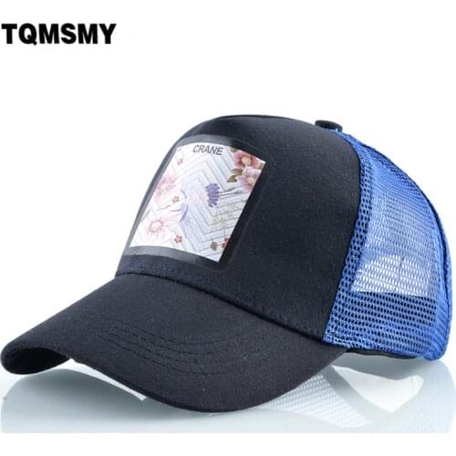 Unisex bone Red-crowned Crane pattern Baseball cap men Hip Hop caps women Snapback Caps Breathable mesh sun hats for women bone