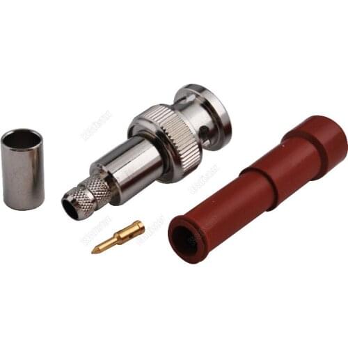 BNC Male Plug High Voltage Power RF Connector MHV SHV 3000V RG59 RG62 LMR240 Coaxial Cable