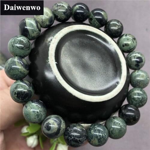 Rhyolite Green Kambaba Beads Natural Stone Bracelet for Women and Men Gift