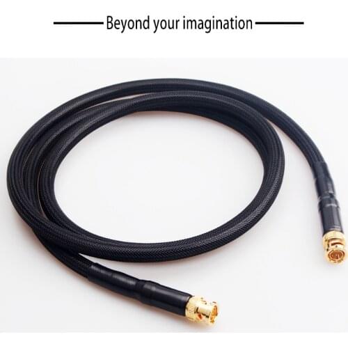 Pure Silver BNC Digital Coaxial Cable HD Video Cable DI Radio Frequency SMA Audio Cable