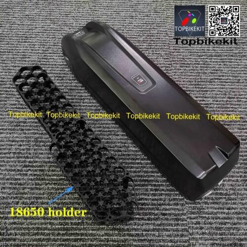 Ebike empty Battery case shark frame battery case down tube battery box with KT 36V/48V/52V inner controller 21700 or 18650