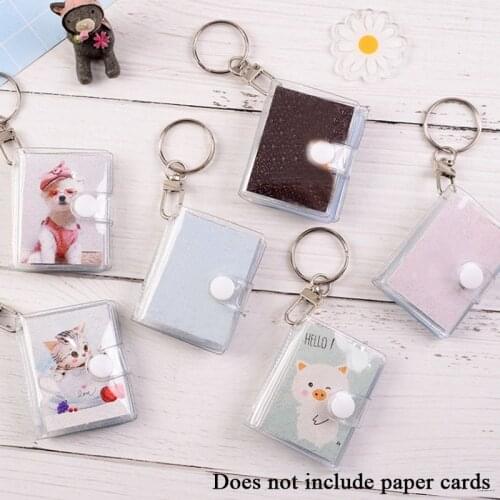 Jelly Color Photo Album for Mini Card Photo Sticker Album Mini Photo Album Photos Instax Album Transparent Glitter Card Holder