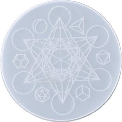 Crystal Epoxy Resin Mold Astrology Astrolabe Tray DIY Ornaments Silicone Mould AXYD