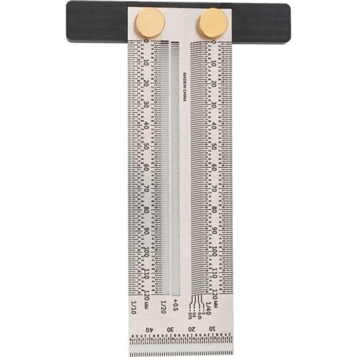120 MM T Square Woodpecker Tools Woodpecker Square Precision Tiny T-Rule Precision Marking Ruler