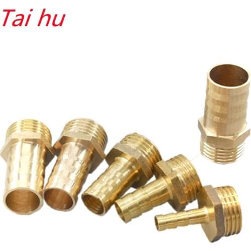 Brass Hose Fitting 3/4 Inch BSP Male Thread 10mm 12mm 16mm 19mm 25mm Hose Barb Tail Pipe Connector Joint Copper Coupler Adapter