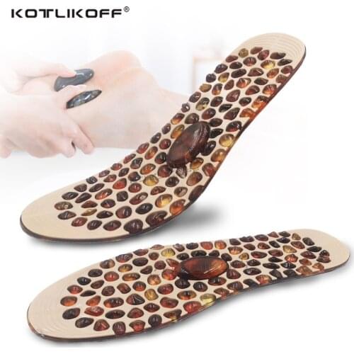 Cobblestone Massage Insoles for Men Women Soft Rubber Therapy Acupressure Foot Pad Weight Lose Shoes Insert Feet Insole