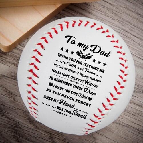 To My Dad – Thank You For Everything printed Content Baseball Ball Birthday Christmas Gift