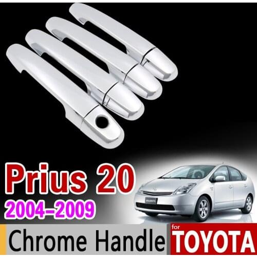 For Toyota Prius 20 2004 - 2009 Chrome Handle Cover Trim Set xw20 Touring 2005 2006 2007 2008 Accessories Stickers Car Styling