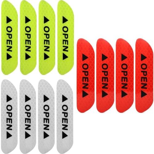 Car Door Stickers Safety Warning Mark OPEN for renault clio 3 opel corsa opel meriva megane 4 dacia sandero stepway leon fr