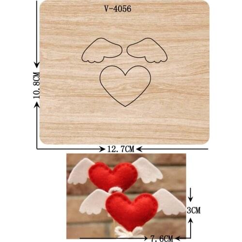 New love wooden dies cutting dies for scrapbooking Multiple sizes V-4056