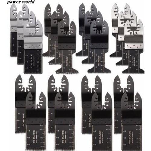 20 Pcs/set Metal/wood Oscillating Multi-tool Quick Saw Blades Power Tool Set Saw Blade