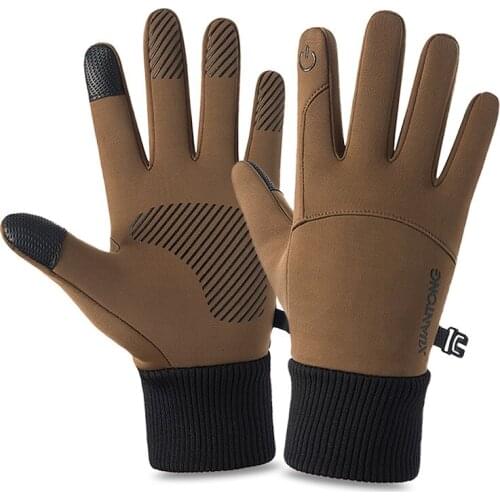 Unisex Winter Touch Screen Gloves Full Finger Anti-slip Waterproof Driving Motorcycle Gloves Mittens Thermal Bike Bicycle Gloves