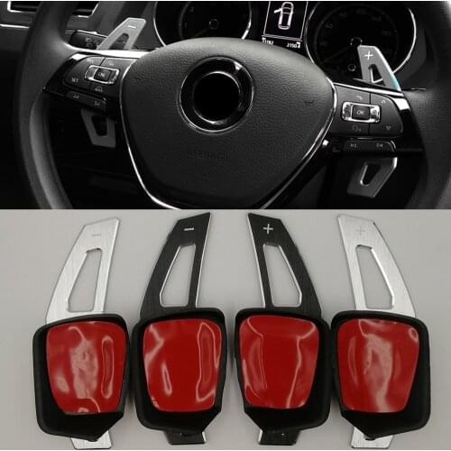 For VW Volkswagen GOLF 7 Variant MK7 Golf7 Car Steering Wheel Shift Paddle Extension Decoration Sticker car styling Aluminum