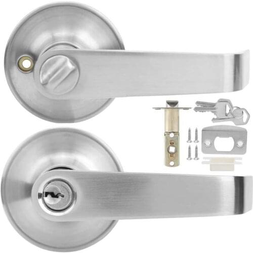 Door Lock Universal Entrance Lever Indoor Modern Handle Home Accessories with Key Home Security Lock