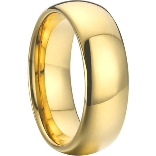 Large USA size 15 16 100% tungsten carbide ring gold color Marriage LOVERs Alliance wedding couple rings for men and women