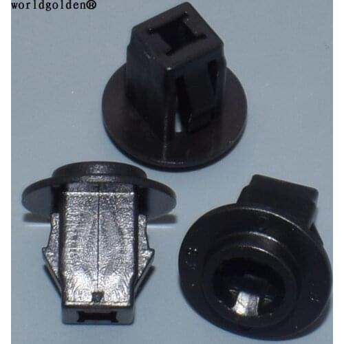 Worldgolden 100pcs plastic clip for Front Fender Mud Guard Grommet for Nissan 76881-JG00A