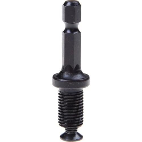 1Pc 1/4 Steel Hex Shank Adapter to 3/8"-24UNF Male Thread Screw for Drill Bit Chuck