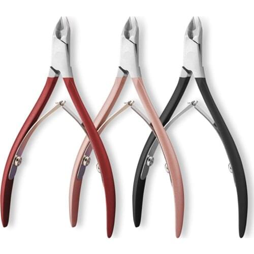 1PC Nail Cuticle Scissors Stainless Steel Manicure Pedicure Tools Golden/Black/Red Dead Skin Scissor Nipper Clipper Tool